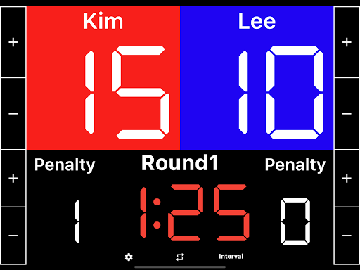 Taekwondo Scoreboard - Image screenshot of android app