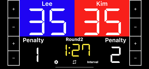 Taekwondo Scoreboard - Image screenshot of android app