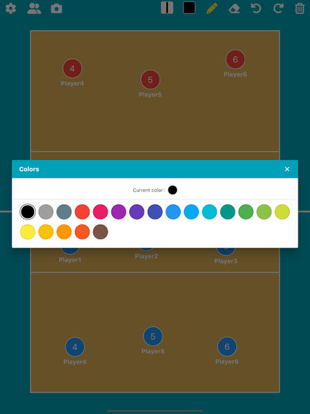 Volleyball Tactic Board - Image screenshot of android app
