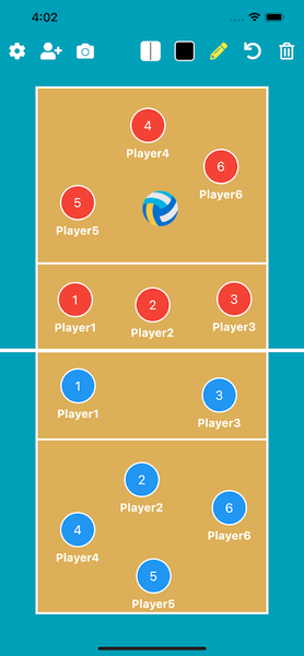 Volleyball Tactic Board - Image screenshot of android app