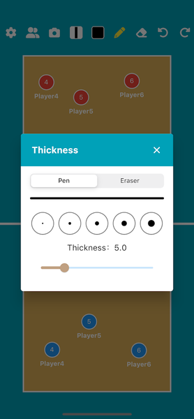Volleyball Tactic Board - Image screenshot of android app