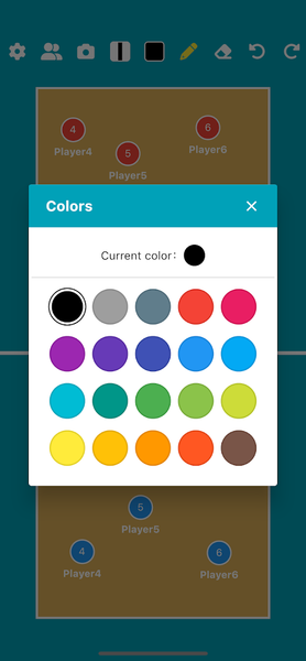 Volleyball Tactic Board - Image screenshot of android app