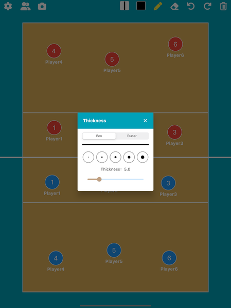 Volleyball Tactic Board - Image screenshot of android app