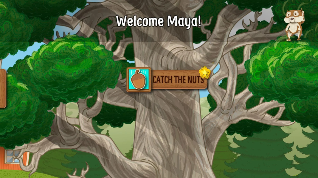 Lucky's Catch the Nuts - Gameplay image of android game