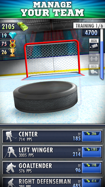 Hockey Clicker - Gameplay image of android game