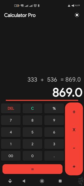 Calculator pro - Image screenshot of android app