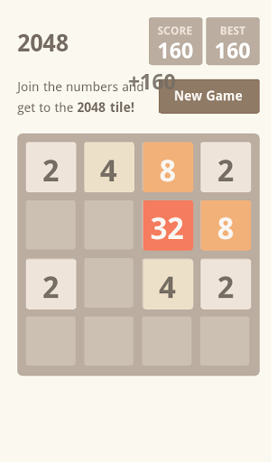 2048 Merge Number - Gameplay image of android game