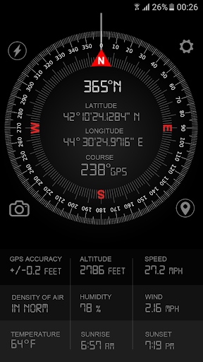 Compass GPS Pro  Military Compass with camera - عکس برنامه موبایلی اندروید