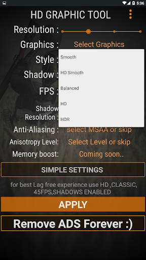 HD Graphics Tool [NO BAN] - Image screenshot of android app