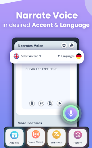 Narrator Voice Text-to-Speech - عکس برنامه موبایلی اندروید