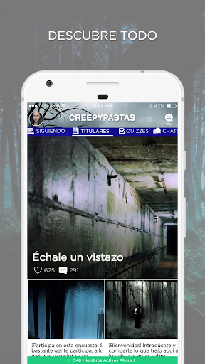 Creepypasta Amino en Español - Image screenshot of android app