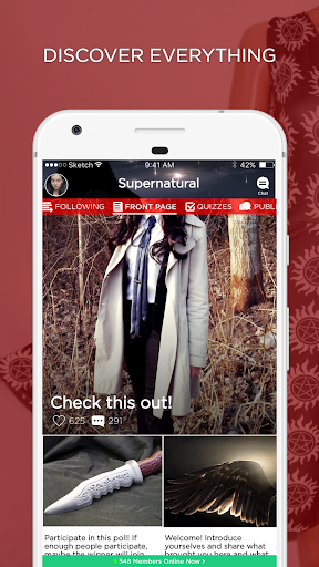Supernatural Amino - عکس برنامه موبایلی اندروید