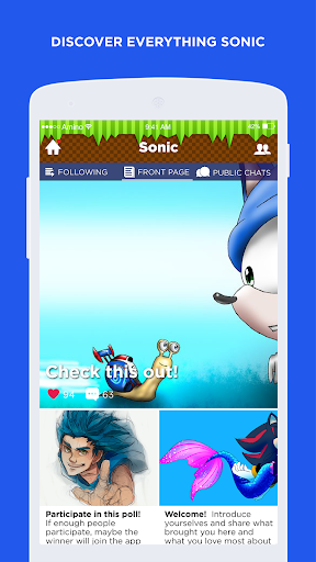 Sonic the Hedgehog Amino - Image screenshot of android app