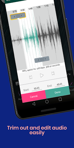 Audio Status Maker - عکس برنامه موبایلی اندروید