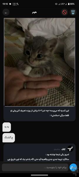 شبکه اجتماعی ناشناس - عکس برنامه موبایلی اندروید