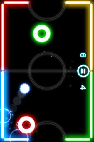 Glow Hockey 2 - Gameplay image of android game