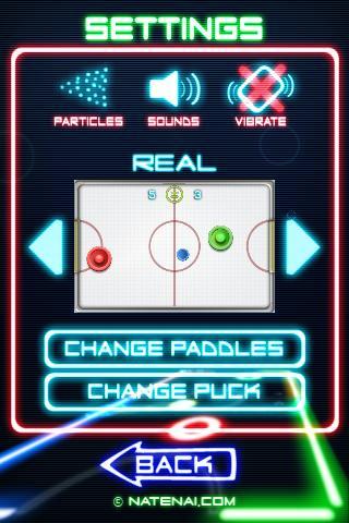 Glow Hockey ۲ - عکس بازی موبایلی اندروید