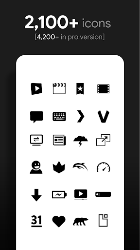 Flight Dark - Icon Pack - Image screenshot of android app