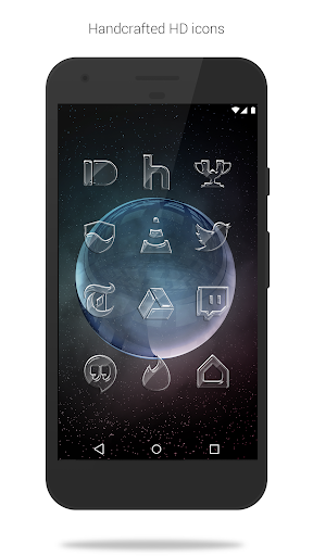 Glass Pack - Transparent Theme - Image screenshot of android app