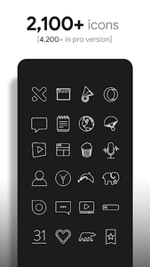 Black Cat Icon, Line Iconpack