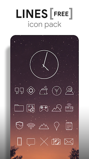 Lines - Icon Pack - عکس برنامه موبایلی اندروید