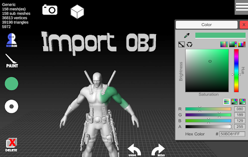 d۳D Sculptor - ۳D modeling - عکس برنامه موبایلی اندروید