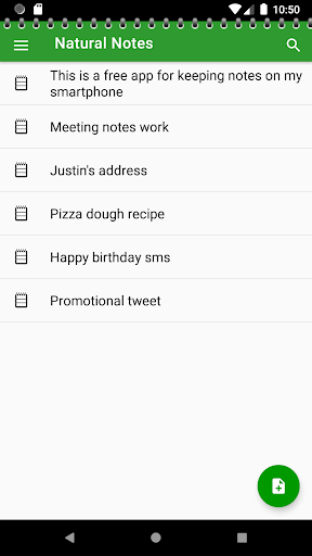 Natural Notes - Image screenshot of android app