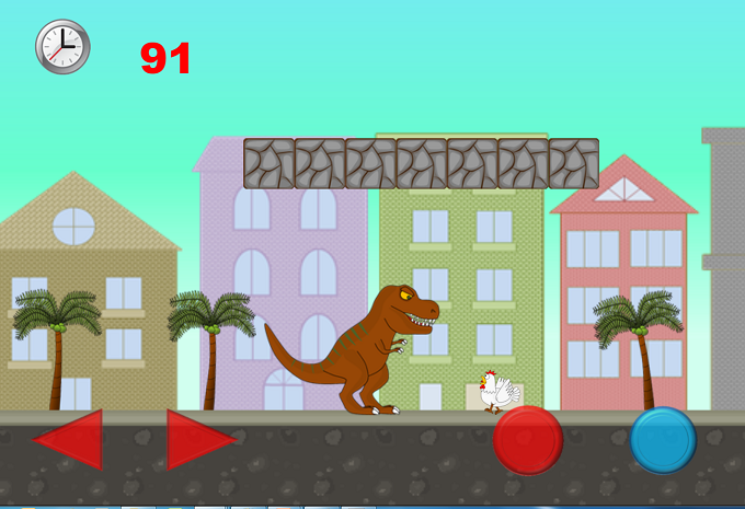 Angry Rex City - Gameplay image of android game