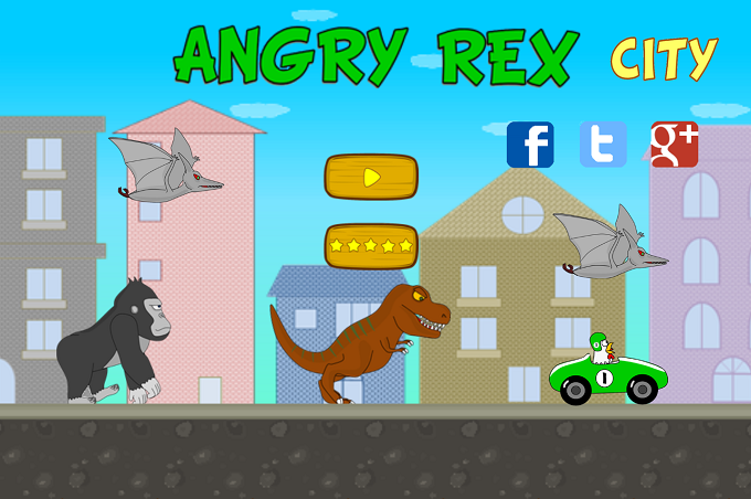 Angry Rex City - Gameplay image of android game