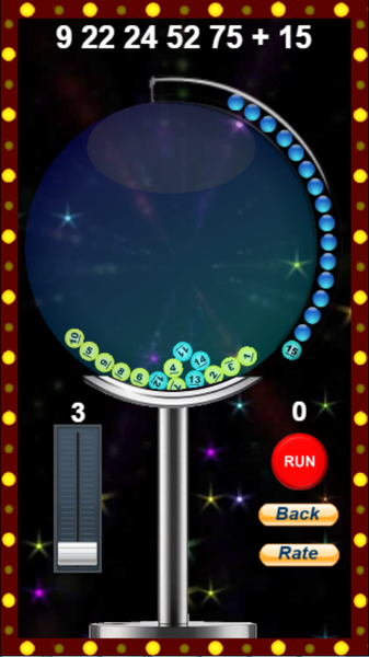 Lottery Machine for Mega Milli - Image screenshot of android app