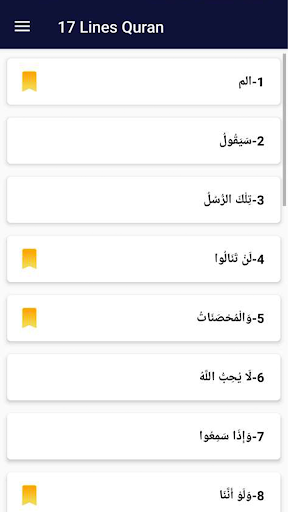 Hafizi Quran 17 Line - Image screenshot of android app