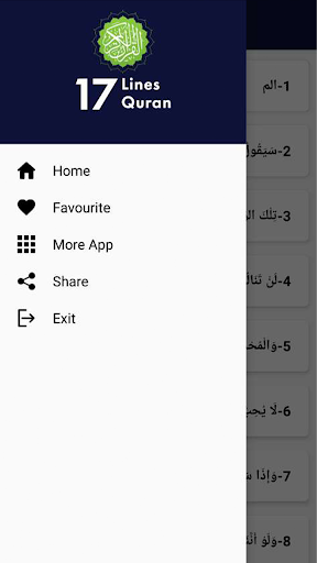 Hafizi Quran 17 Line - Image screenshot of android app