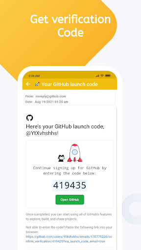 Temp Mail - by MailRush - Image screenshot of android app