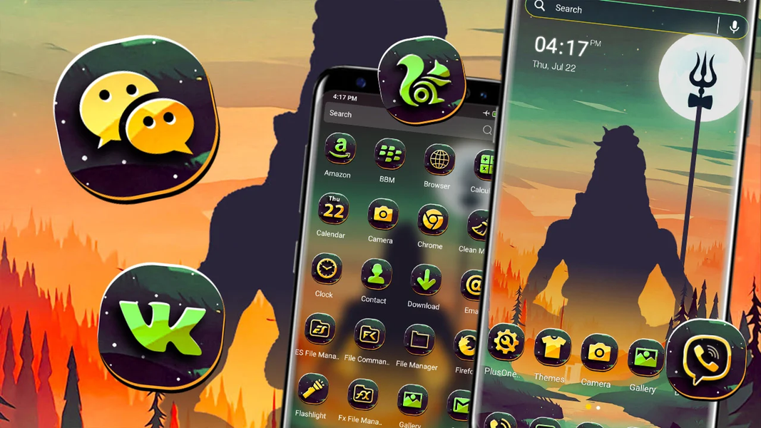 Mahadev River Launcher Theme - Image screenshot of android app