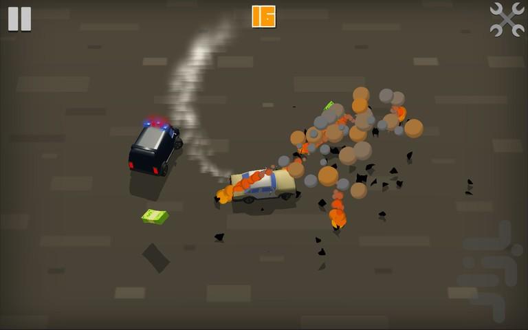 Endless car chase - Gameplay image of android game