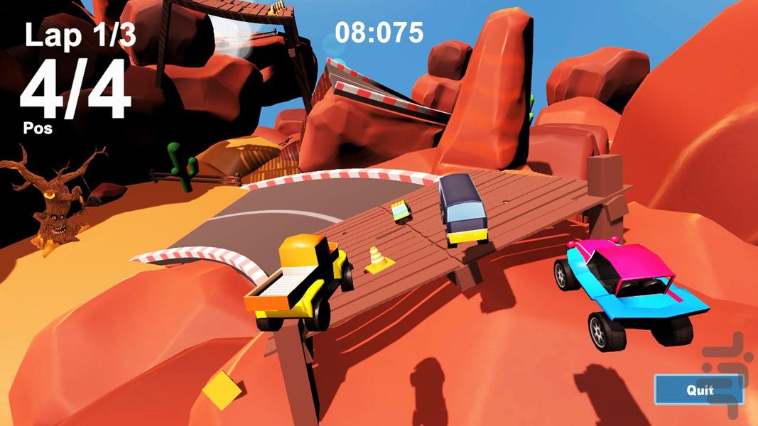 Minicar race - Gameplay image of android game