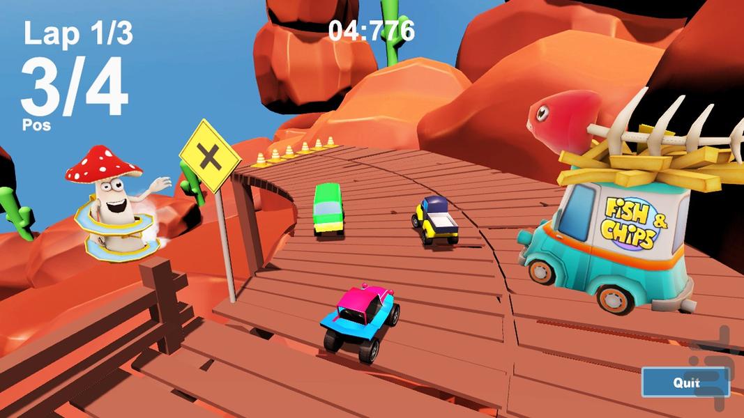 Minicar race - Gameplay image of android game