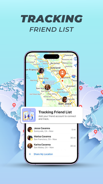 GPS Live Location Share - Image screenshot of android app
