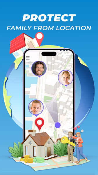 GPS Live Location Share - عکس برنامه موبایلی اندروید