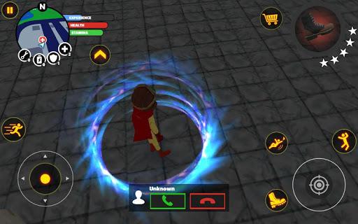 Stick Superhero - Gameplay image of android game