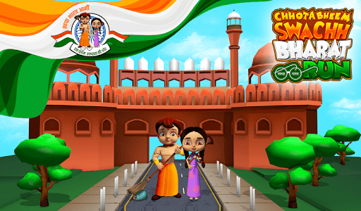 Chhota Bheem Run - Swachh Bharat Abhiyaan - Gameplay image of android game