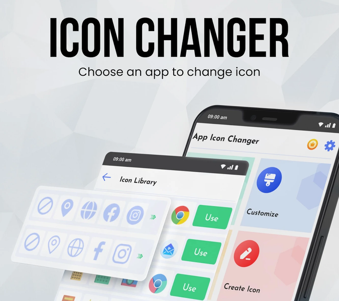 Icon Changer - Icon Themes - عکس برنامه موبایلی اندروید