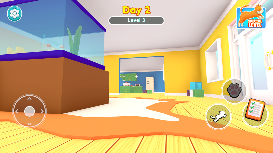 Cat vs Gran: Prank Game - Gameplay image of android game