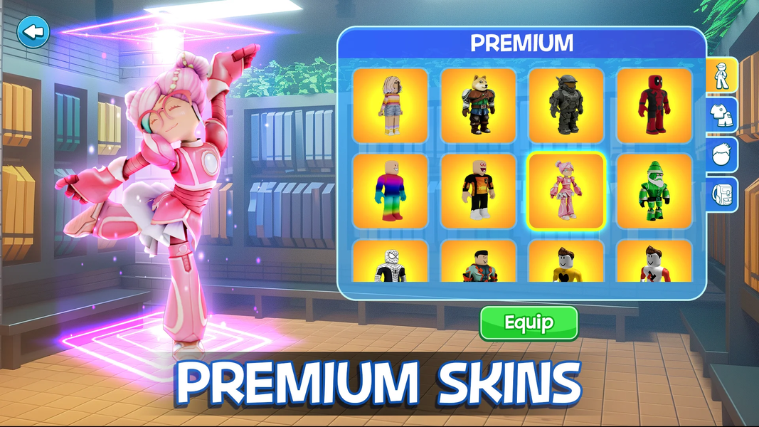 Obby Block World: Lava Fall - Gameplay image of android game