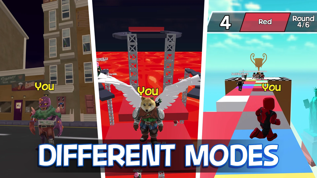 Obby Block World: Lava Fall - Gameplay image of android game