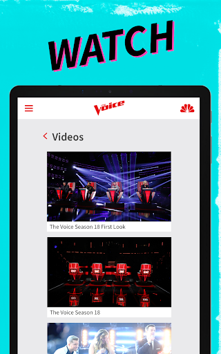 The Voice Official App on NBC - Image screenshot of android app