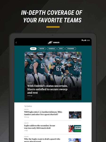 NBC Sports Philadelphia - Image screenshot of android app
