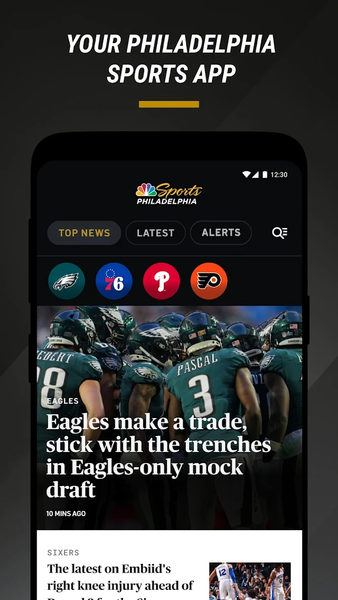 NBC Sports Philadelphia - عکس برنامه موبایلی اندروید