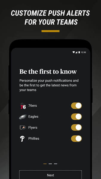 NBC Sports Philadelphia - Image screenshot of android app