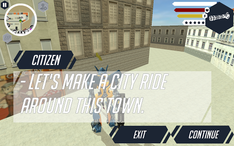 Muscule Car Robot - Gameplay image of android game
